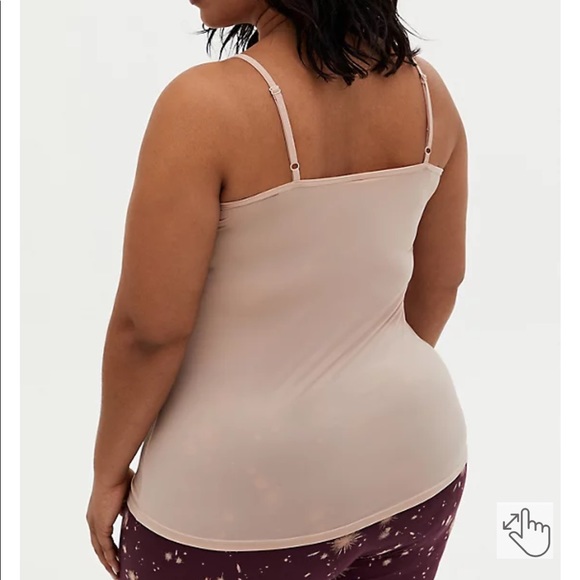Torrid Beige Scoop Neck Second Skin Cami size 1 - Picture 2 of 3